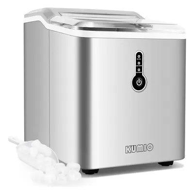 Ice Makers Machine Countertop, 12kg/24h, Thick Bullet Ice Ready in Mins, Portable Ice Maker with