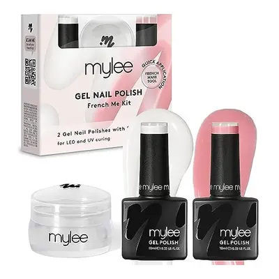 French Me Kit with Stamper â Salon Quality French Manicure at Home, Includes White & Nude Gel 