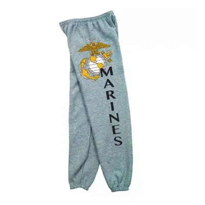 Marines Logo Mens Sweatpant Grey