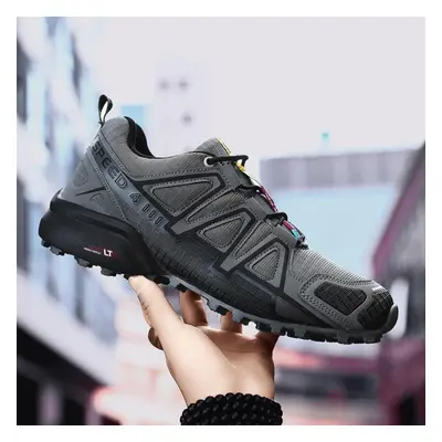 (grey, 44) Men&apos;s Running Shoes Fitness Sneakers Breathable Jogging Shoes Gym Walking Joggin