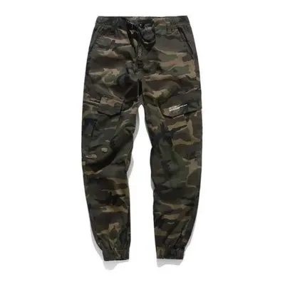 (camouflage, 28) Camo Joggers Men Cargo Pants Mens Military Black/camouflage Pants Pure Cotton M