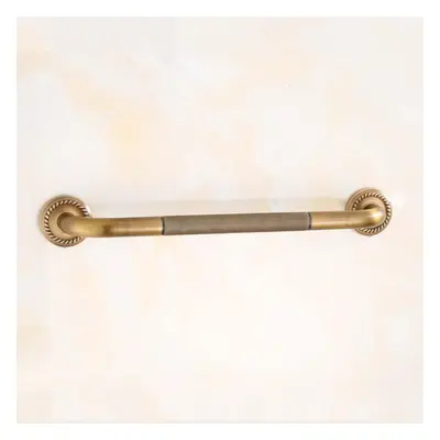 (white) Bathtub Grab Bar Antique Brass Grab Bar Grab Rail Armrest Handle 50cm Toilet Elderly Han