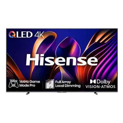 Hisense 100E77NQTUK-PRO 100" QLED 4K Ultra HD Smart TV 144Hz Refresh Rate with Freely