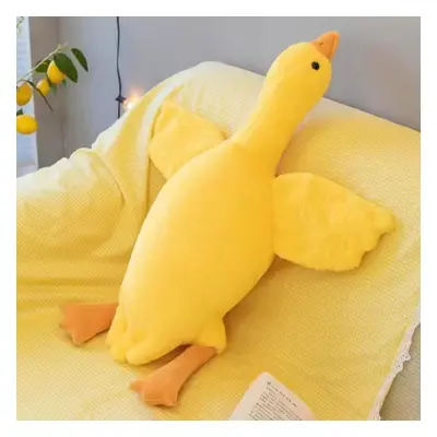 (yellow, 160cm) 50-190cm Cute Big White Goose Plush Toy Kawaii Huge Duck Sleep Pillow Cushion So