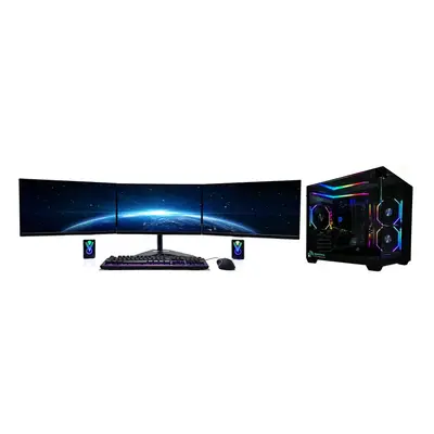 i5 Gaming PC 32GB RAM/500GB SSD/3TB HDD/WIN11/RTX 8GB - 3x24" Monitors