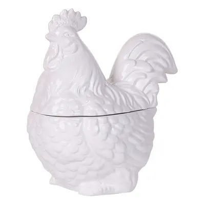 Figurine Hen LANTIC Ceramic White