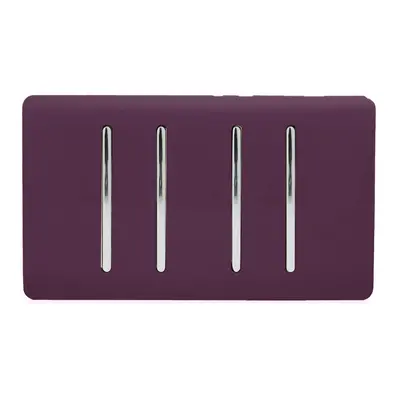 Trendi Gang Way Intermediate Artistic Modern Glossy Amp Rocker Light Switch Plum