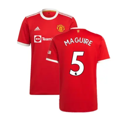 (3XL) Man Utd Home Shirt (MAGUIRE 5)