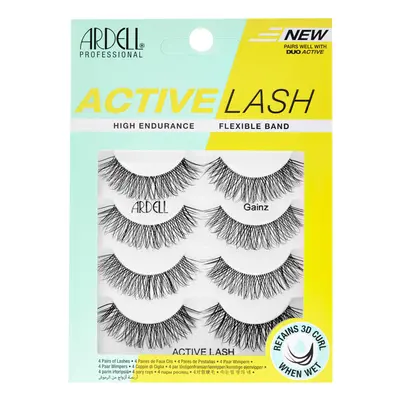 Ardell Active Gainz Lashes - Sweat-Proof & Long-Lasting Wispy Lashes, Comfortable Wear False Eye