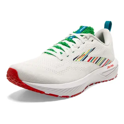 Brooks Womens Revel Neutral Running Shoe - White/Green/Red - Medium