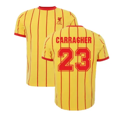 (XXL) Liverpool Heritage Yellow Away Tee (CARRAGHER 23)