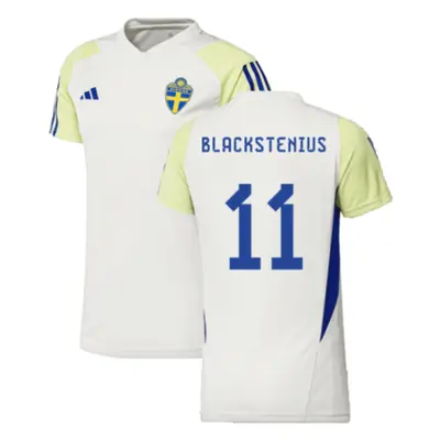 (XS) Sweden Training Shirt (White) - Ladies (Blackstenius 11)