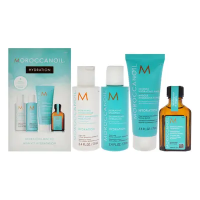 Moroccan Oil Hydrating Mini Kit by MoroccanOil for Unisex - Pc 2.4oz Hydrating Shampoo, 2.4oz Hy