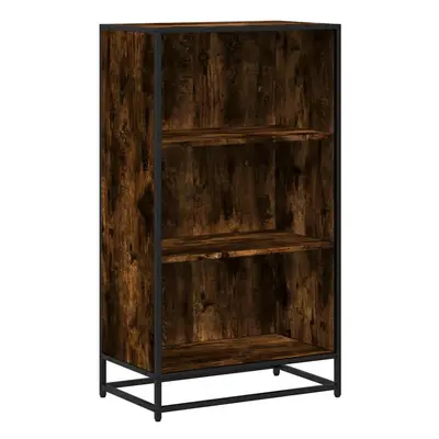 (smoked oak, cm) vidaXL Book Cabinet Brown Oak 60x35x107.5 cm Engineered Wood bookcase