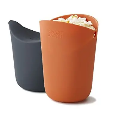 Joseph Joseph M-Cuisine Single-Serve Popcorn Maker set of Orange/Grey