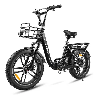 (Black) SAMEBIKE Electric Bike âCO5PRO Folding Adult Electric Mountain Bike, 36V 13AH Battery,