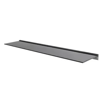 Black Glass Floating Shelves Shelf Bathrooms Kitchens Living Rooms (120cm)