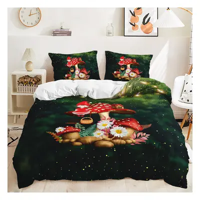 (Style 05, Double) 3D mushroom Bedding Single Double King Duvet Cover