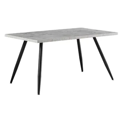 (Grey Table(No Chair)) 150CM White/Grey Dining Table Seater Kitchen