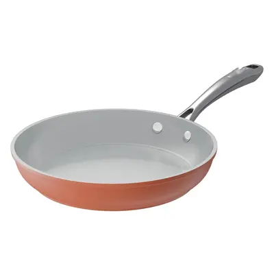 (Orange) Cookware Non-stick Ceramic Frying Pan Non-toxic 26cm Oven Safe Compatible with All Stov