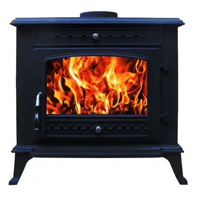 Cast Iron Log Burner 10KW Wood Stove Multifuel Fire Place