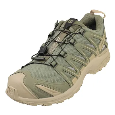 (11.5) Salomon Xa Pro 3d Gore-tex Unisex Running Trainers in Green White Pepper