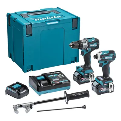 Makita 40v DK0114G207 XGT Brushless Combi Hammer Drill Impact + Impact Driver