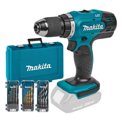 Makita DDF453Z 18v LXT Cordless Drill Driver 13mm Bare + Case + PC Bit Set