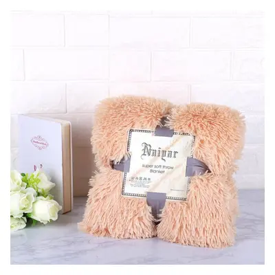 (light pink, L) Super Soft Blankets For Beds Shaggy Faux Fur Blanket Ultra Plush Decorative Blan