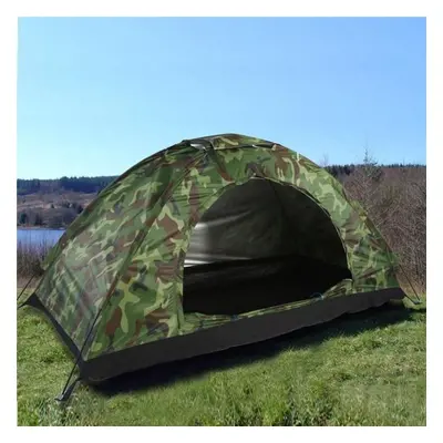 (2 person) Person Portable Outdoor Camping Camouflage Tent Recreation Double Couple Tent Ultravi