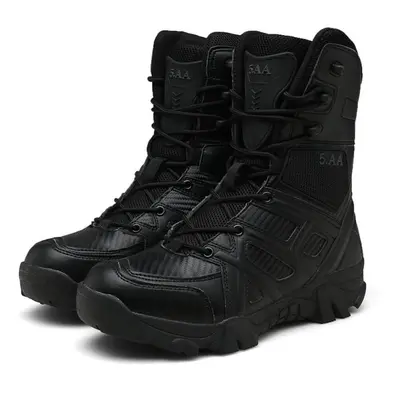 (black, 43) Tuinanle Snow Boots Men Lace Up Casual High Top Men&apos;s Boots Waterproof Winter B