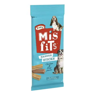 Frolic Misfits Nasher Sticks - Dog Treats for Medium Dogs - with Chicken and Beef - x g