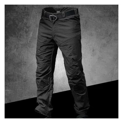 (black, XXL) Military Army Pants Men&apos;s Urban Tactical Clothing Combat Trousers Multi Pocket