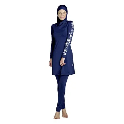 (blue, S) Muslim Lady Modesty Swimwear Swimsuit Full Cover Islamic Beachwear Arab Burkini