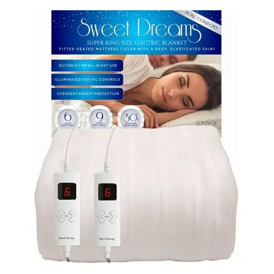 (Pure Comfort, Super King) Sweet Dreams Fitted Electric Blanket All Sizes