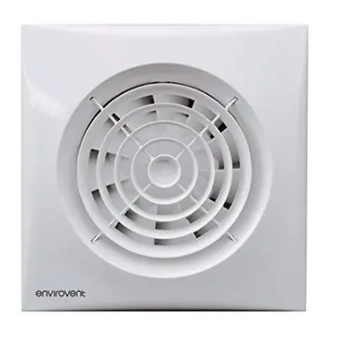 Envirovent SIL100T Silent-100T Axial Silent Extractor Fan Axial mm / Inch Timer Model (White)