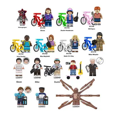 (Style A) 8PCS/16pcs Stranger Things Assembled Minifigures Children's Stall Toys Building Blocks