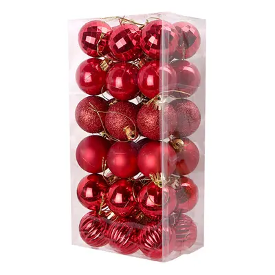 36pcsChristmas Tree Balls Ornaments, Colored Shatterproof Plastic Decorative Baubles for Xmas Tr