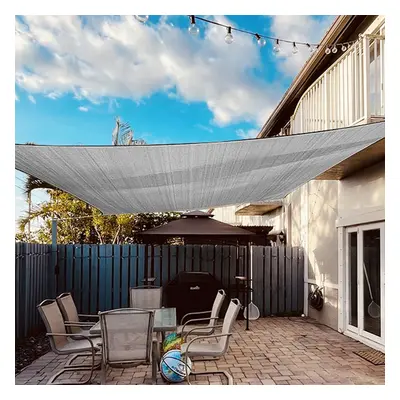 Sun Shade Sail Waterproof Rectangle Canopy, 2x3m PES Polyester 95% UV Block Shade Cover Sunscree