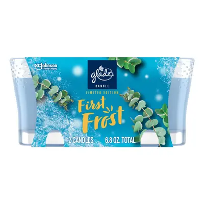 Glade Candle Jar Air Freshener First Frost 3.4 Oz Limited Edition Scent Count