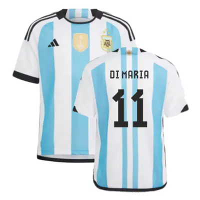 (XLB) Argentina World Cup Winners Home Shirt - Kids (DI MARIA 11)