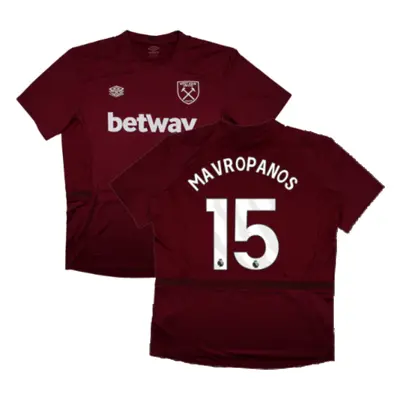 (XXL) West Ham Training Jersey (Claret) (Mavropanos 15)