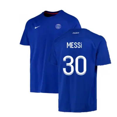 (S) PSG CL Training Shirt (Blue) (MESSI 30)