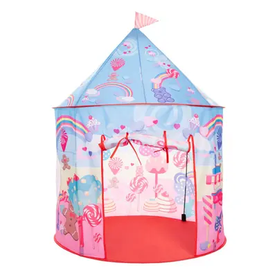 (EACH, Candyland) Trespass Chateau Castle Kids Pop Up Play Tent