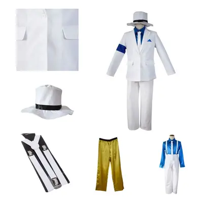 (Girl, 2XL) Michael Jackson Smooth Criminal Suit Cosplay Costume Carnival Uniforms