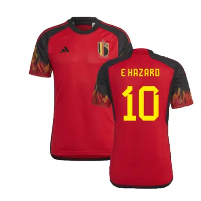 (L) Belgium Home Shirt (E Hazard 10)