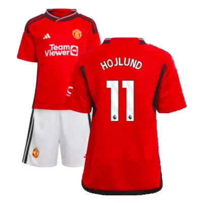 (4-5 Years) Man Utd Home Mini Kit (Hojlund 11)