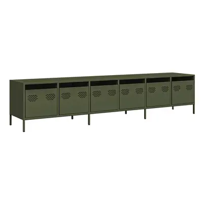 (olive green) vidaXL TV Cabinet Pink 202x39x43.5 cm Cold-rolled Steel TV stand TV sideboard