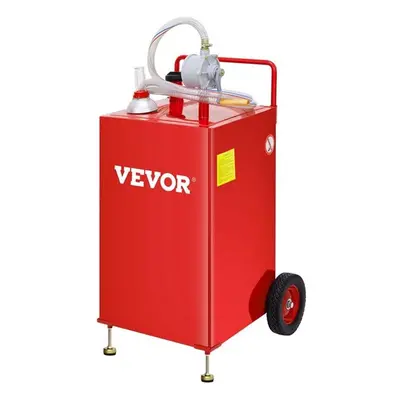 Vevor SYJYCHSGJL230PGARV0 gal Fuel Storage Tank on Wheels Fuel Caddy, Red