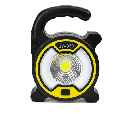 (Yellow) Multifunctional Camping Light Wireless Radio Bluetooth Speaker USB Work Light Searchlig